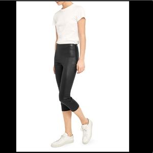 Ralph Lauren Black Label leather cropped pants 6